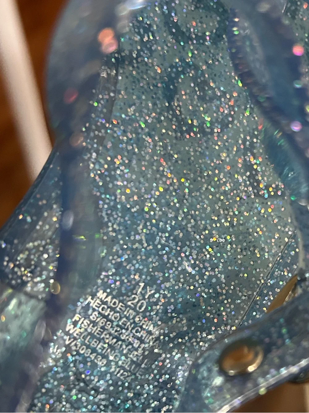 Old Navy Sparkle Blue Jelly Sandals ( Kids)